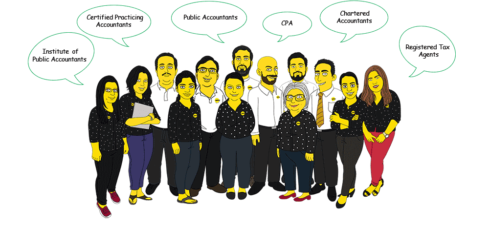 Group of Tax return specialists & accountants